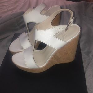Stuart Weitzman White wedge